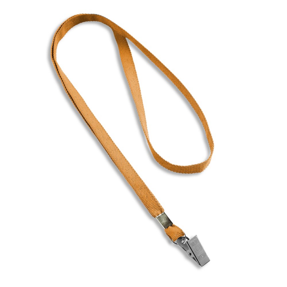 Blank Flat Woven Lanyard - 25 Pack - Orange