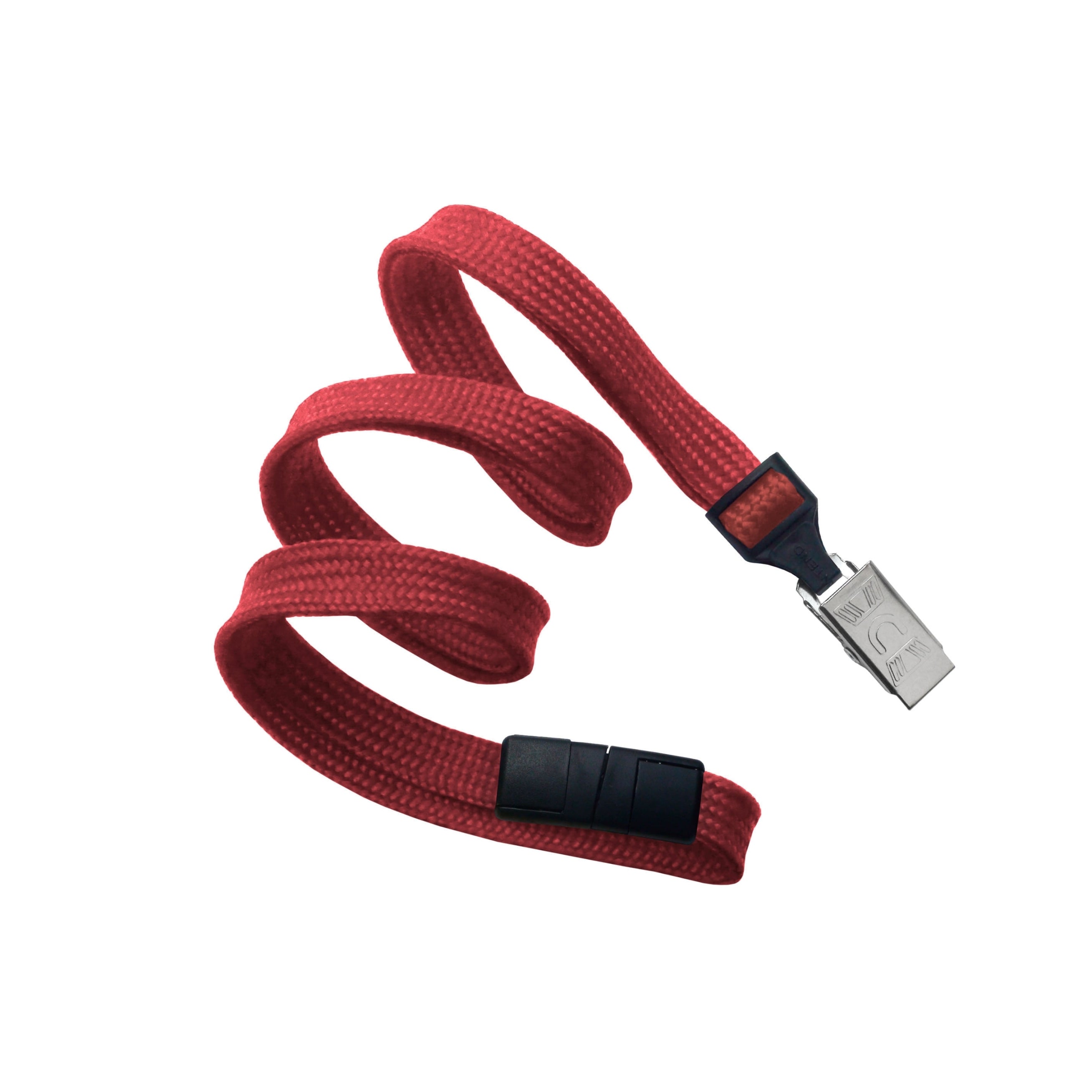 Blank Flat Woven Lanyards with Breakaway Release