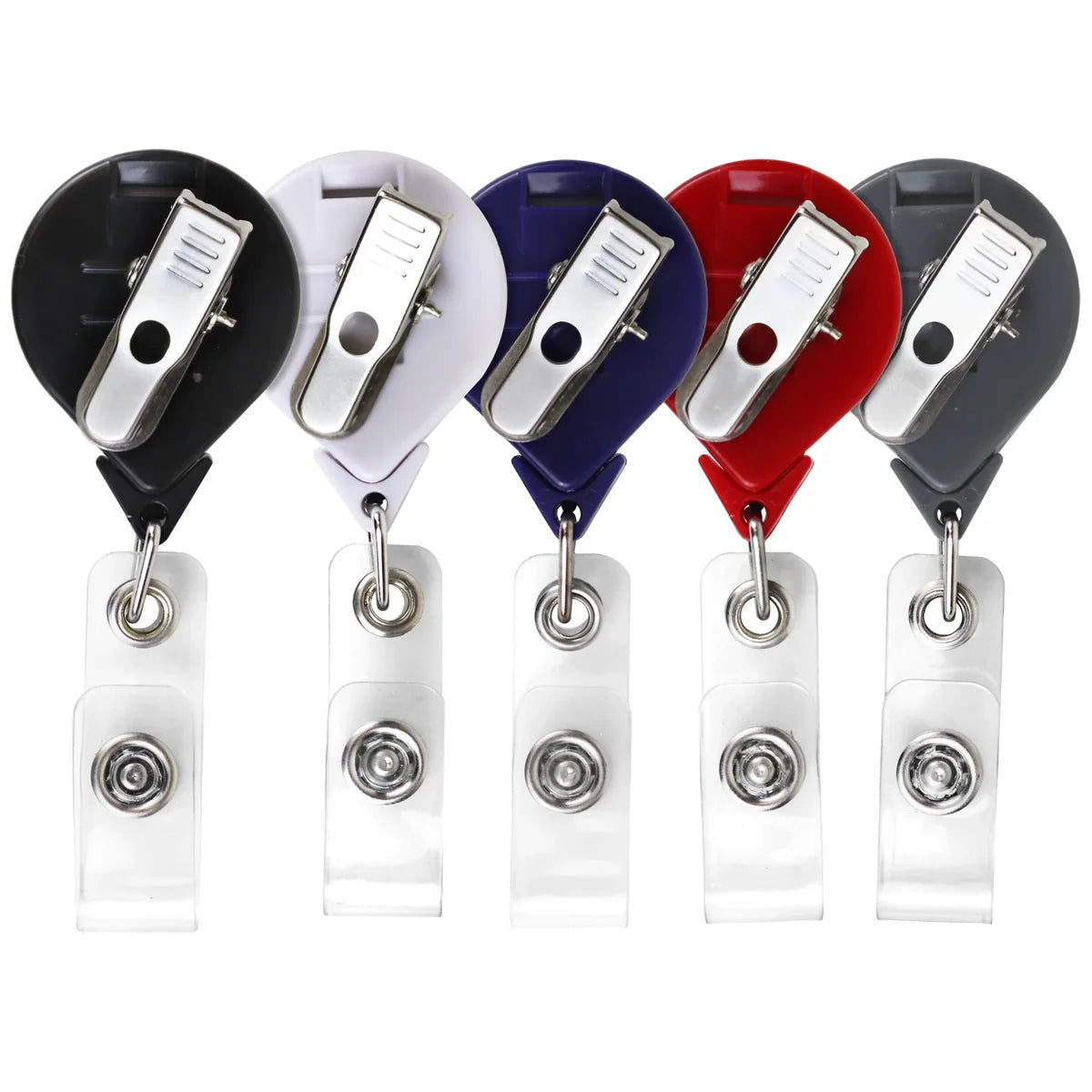 Solid Color Round Custom Badge Reel with Swivel Alligator Clip