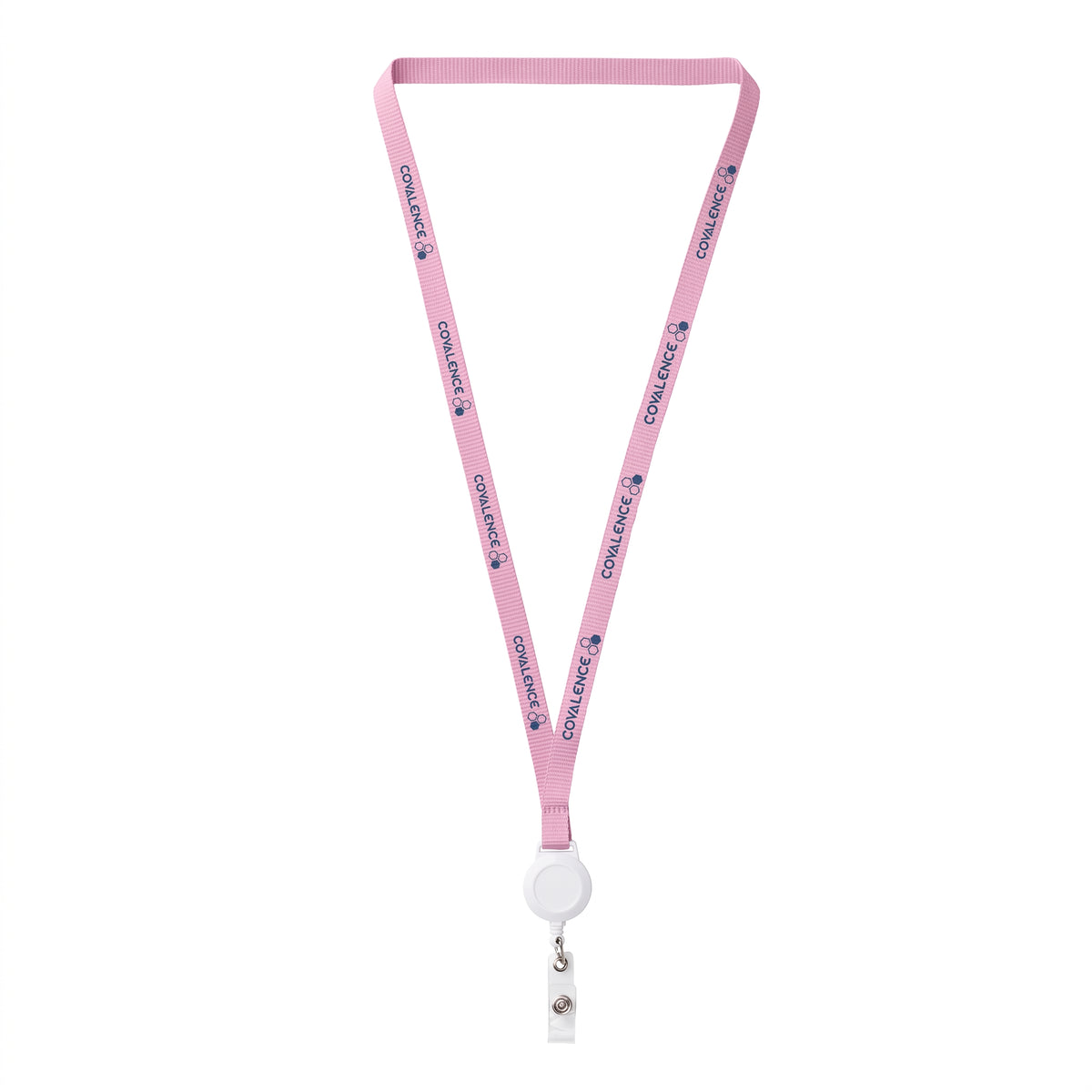 1/2" Polyester Lanyard/Reel Combo - One Imprint Custom Lanyard