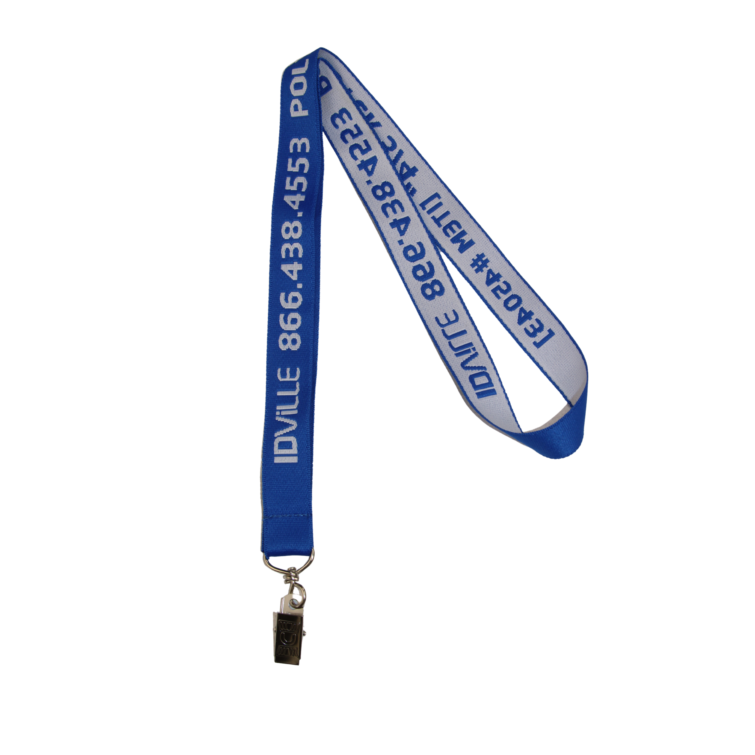 3/4" Polyester Embroidery Woven Custom Lanyard