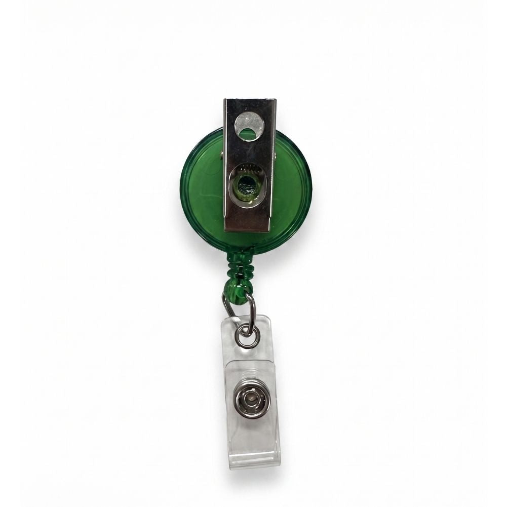 Round Translucent ID Badge Reel