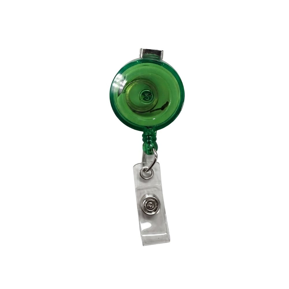 Round Translucent ID Badge Reel