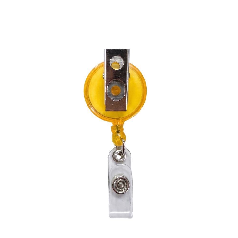 Round Translucent ID Badge Reel