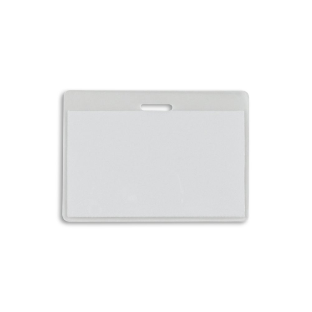 Laminate ID Cards - Pre-Slotted Horizontal Credit Card Size - in use
