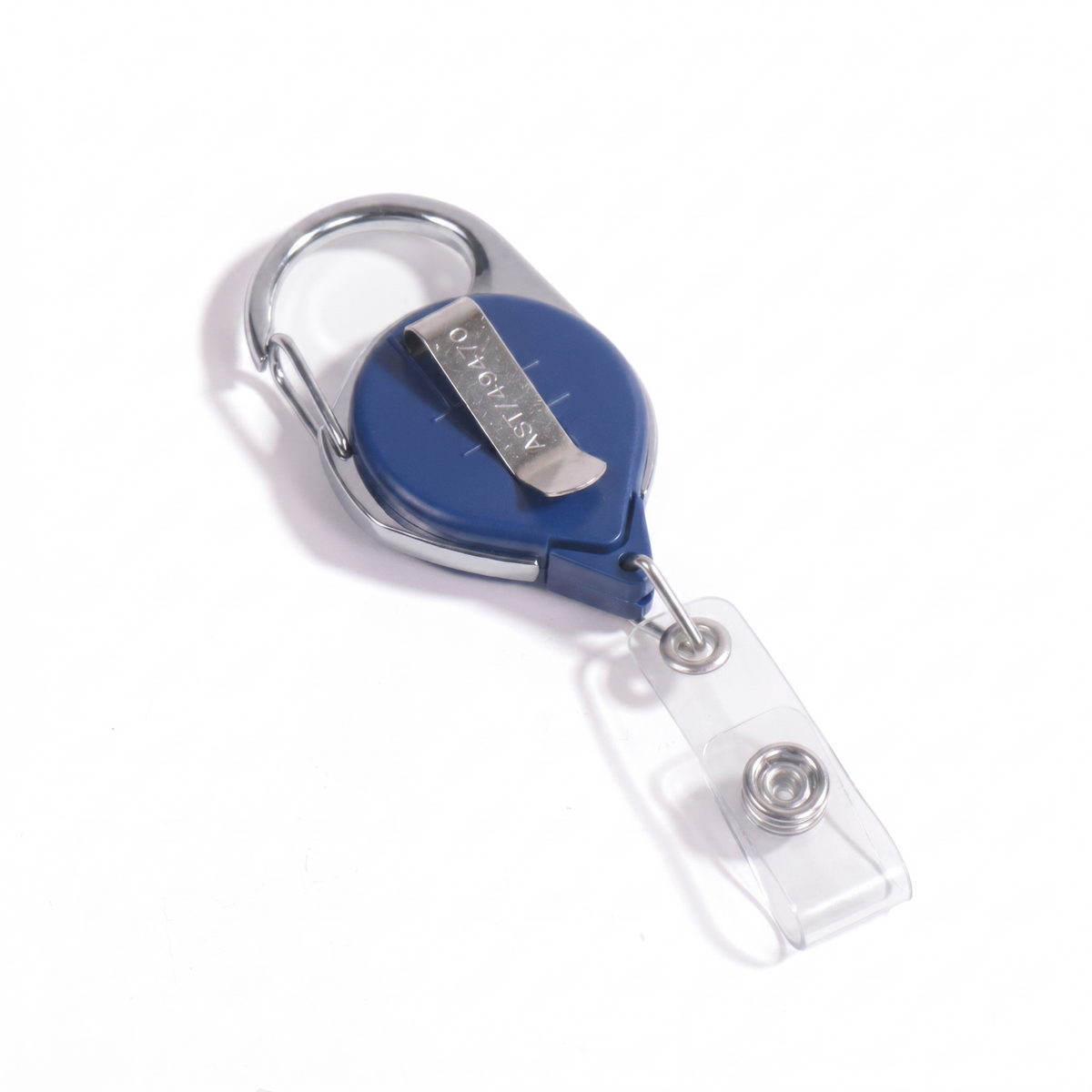 Carabiner ID Badge Reel with Belt Clip