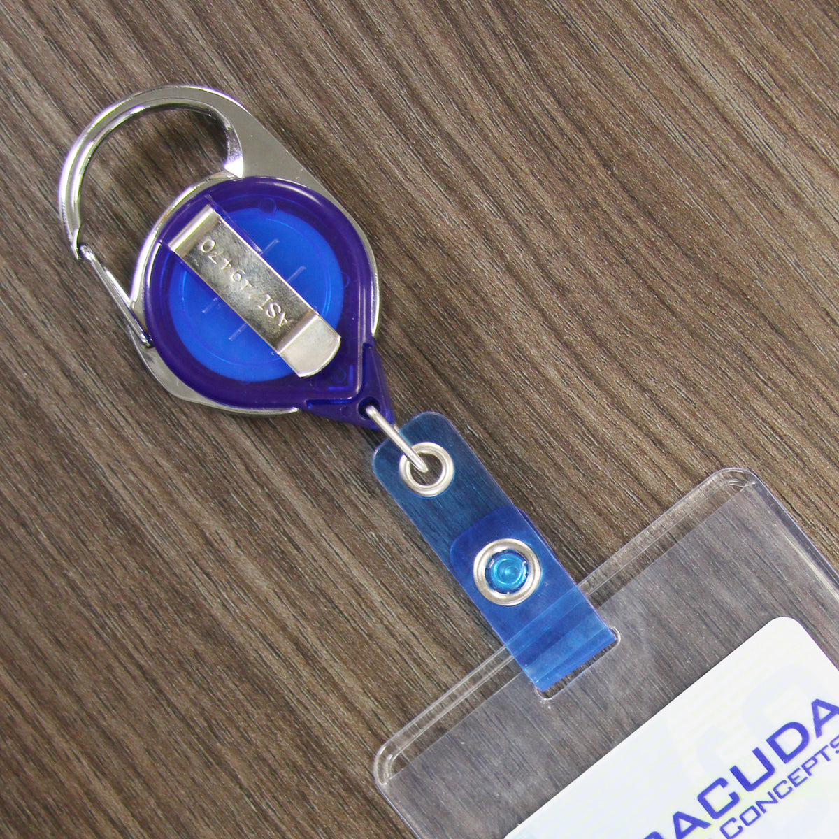 Carabiner ID Badge Reel with Slide Clip