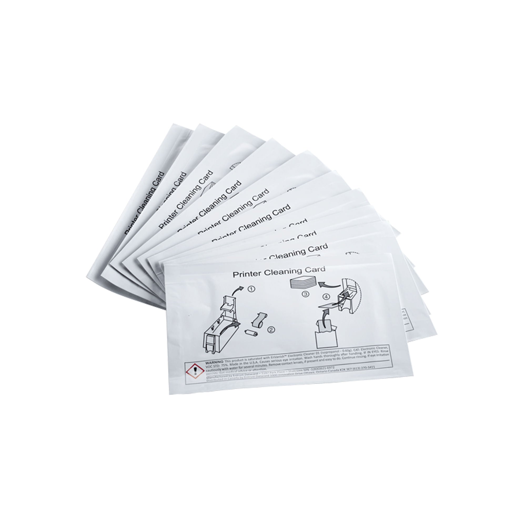ID Maker Apollo & Eclipse ID Printers Cleaning Cards - 10/Pack