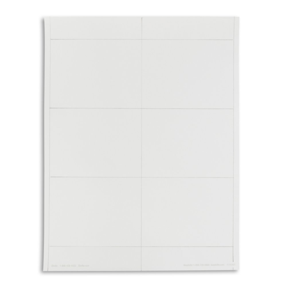 4 x 3" Name Badge Stock - White
