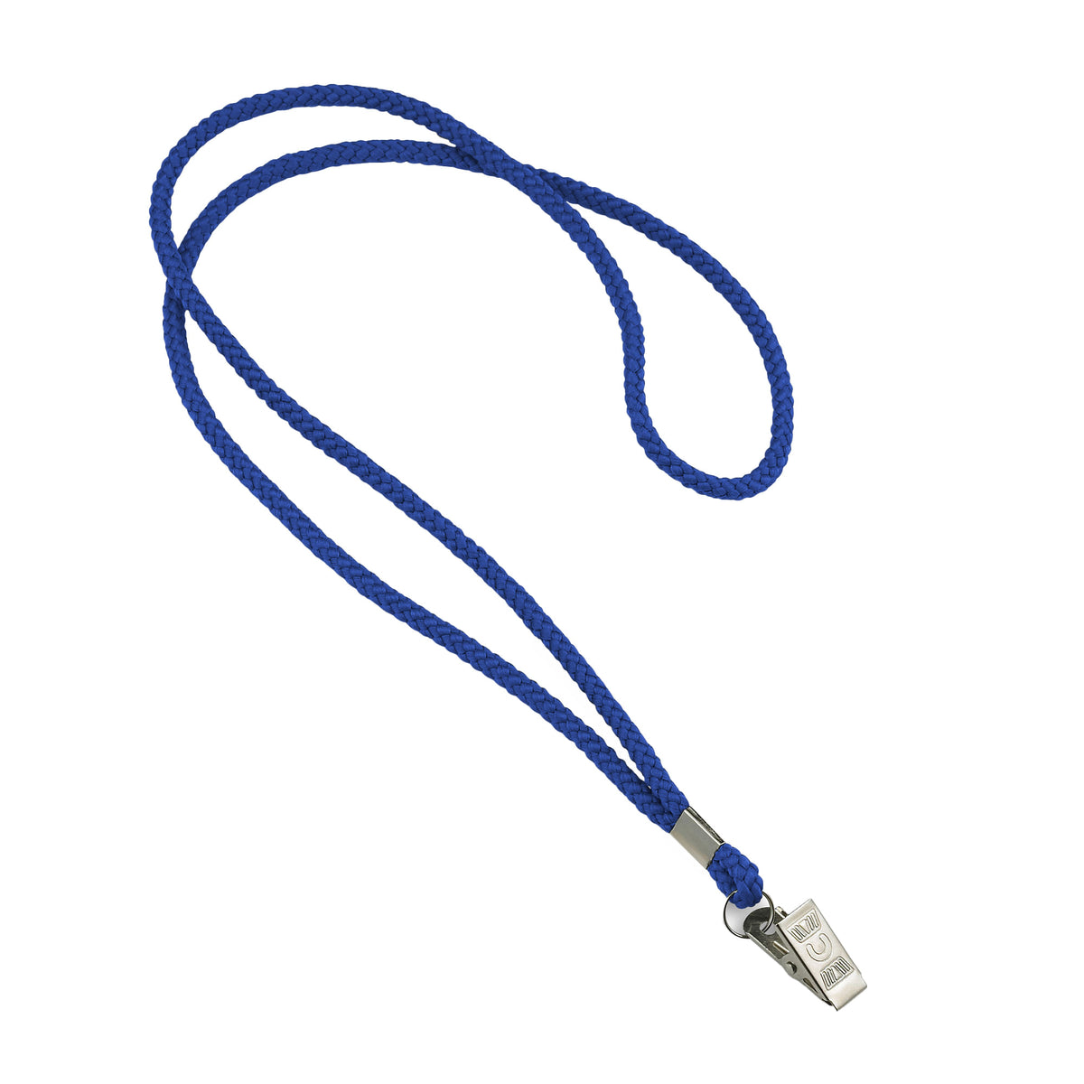 Round Woven Blank Polyester Lanyards - 25 Pack - Royal Blue
