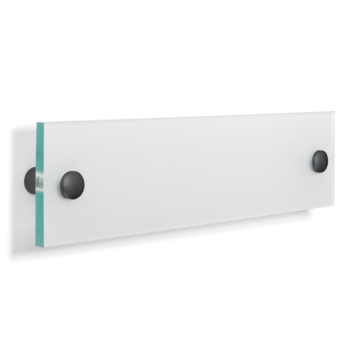 ClearLook - 8.5" x 2" Wall Mounted Acrylic Frame with Standoffs - 2 Pack - Black Nickel