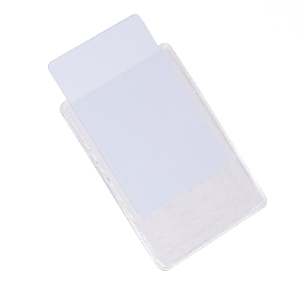 Clear Adhesive Badge Holder - 25 Pack