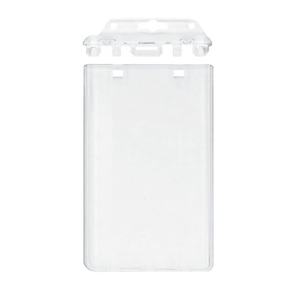 Vertical Perma-Lock Badge Holder - 50 Pack