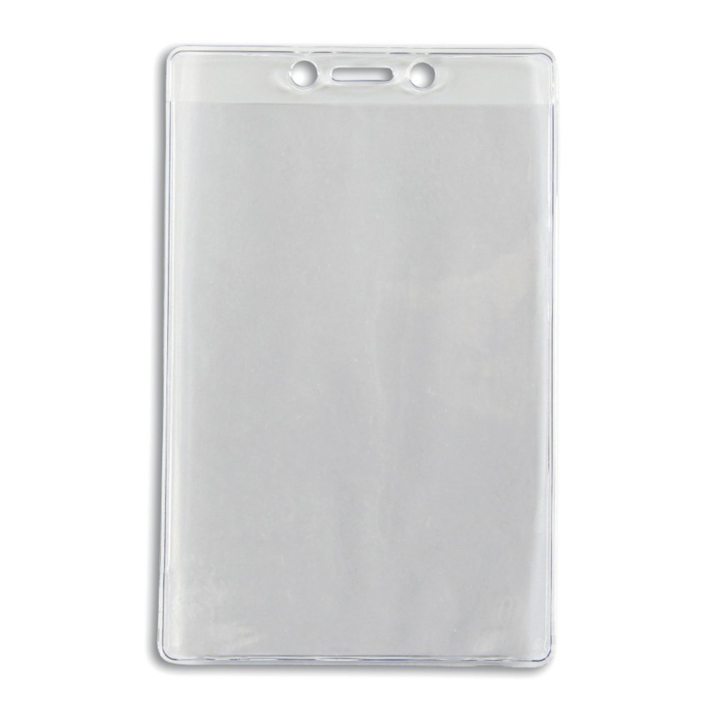 Ticket Size Badge Holder - 50 Pack - back view