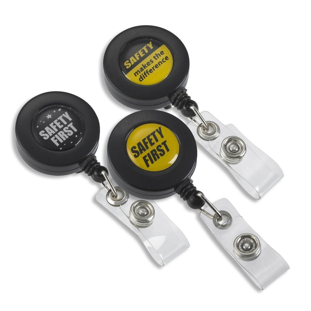 Safety First ID Badge Reel Variety Pack - 25/Pack