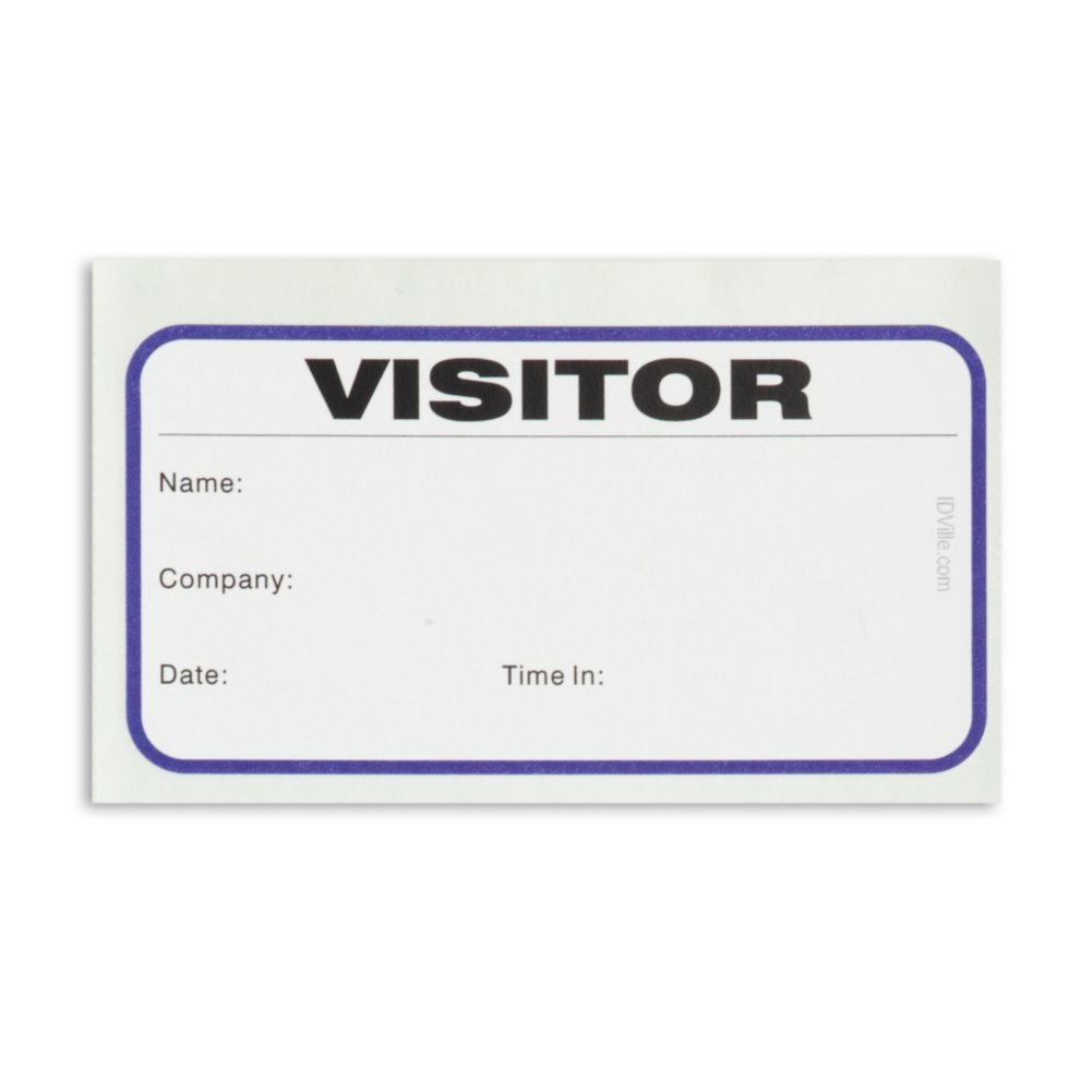 Temporary Visitor Registry Book by Visitor Pass Solutions - sticker