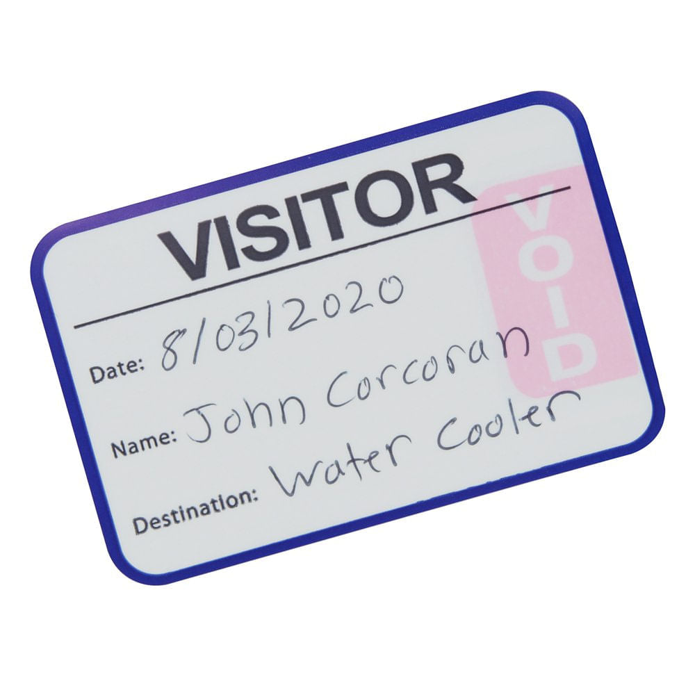 24 Hr Visitor Badge Registry Book by IDVille - side view
