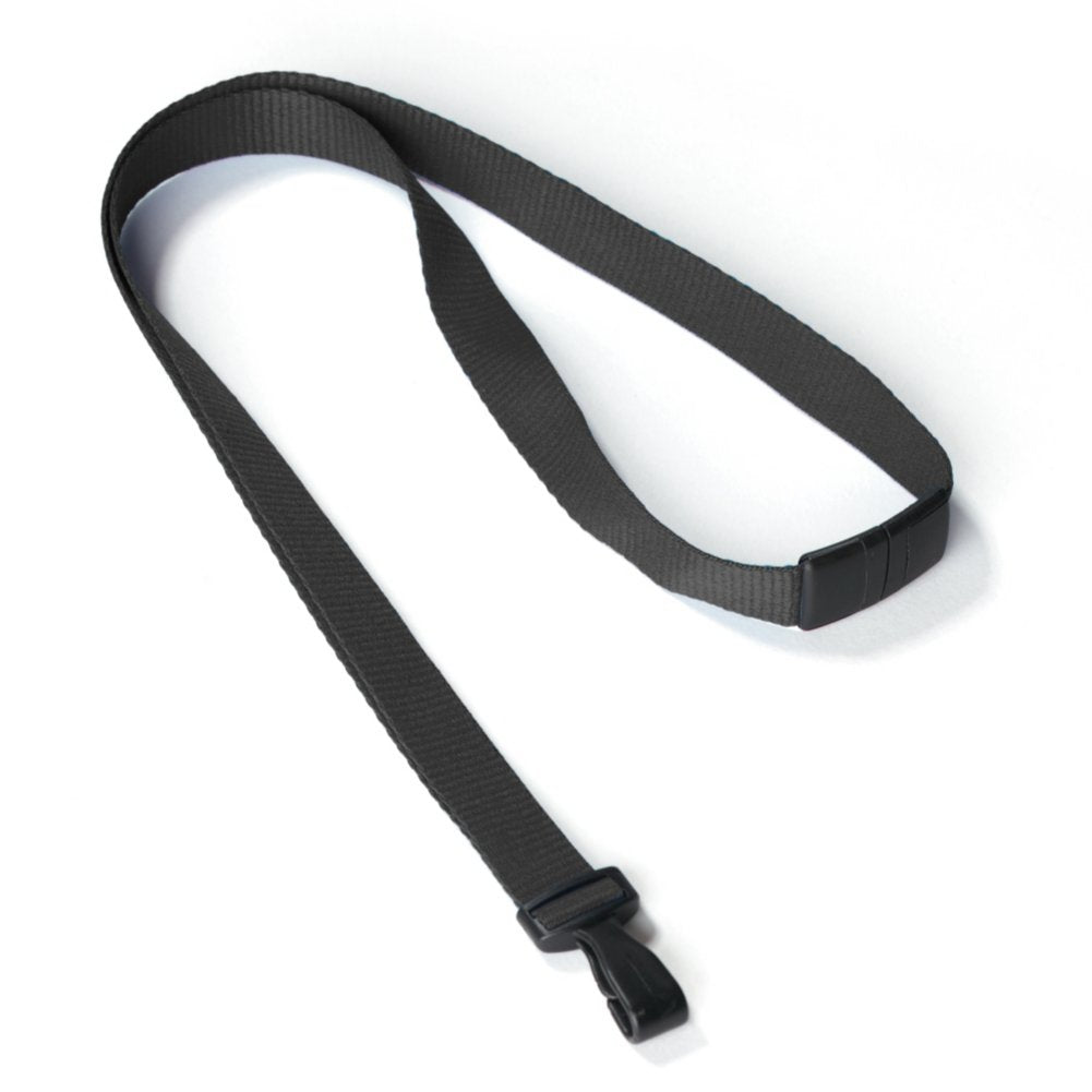 Antimicrobial Blank Lanyards - 25 Pack - Black