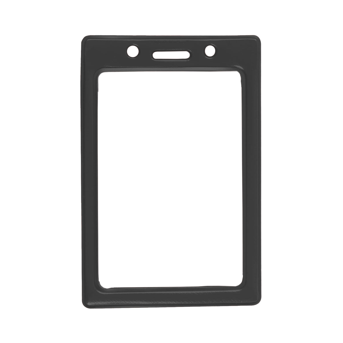 Vertical Color Frame Badge Holder - 50 Pack - Black