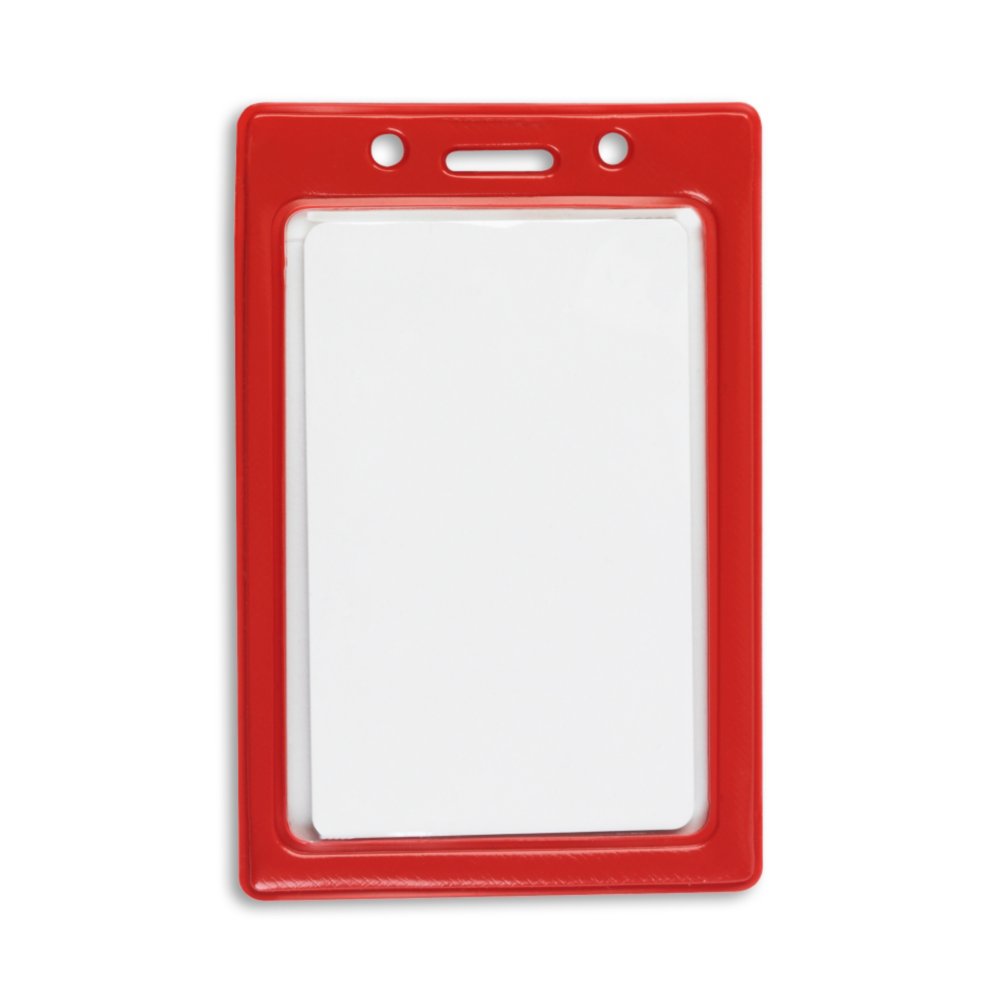 Vertical Color Frame Badge Holder - 50 Pack - in use