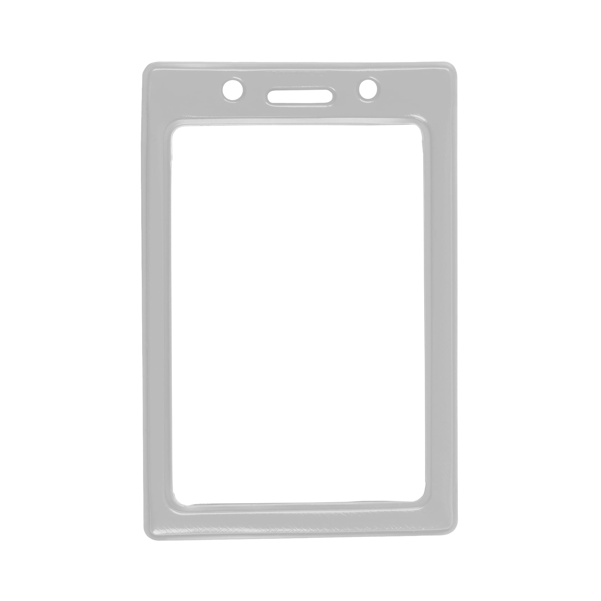 Vertical Color Frame Badge Holder - 50 Pack - White