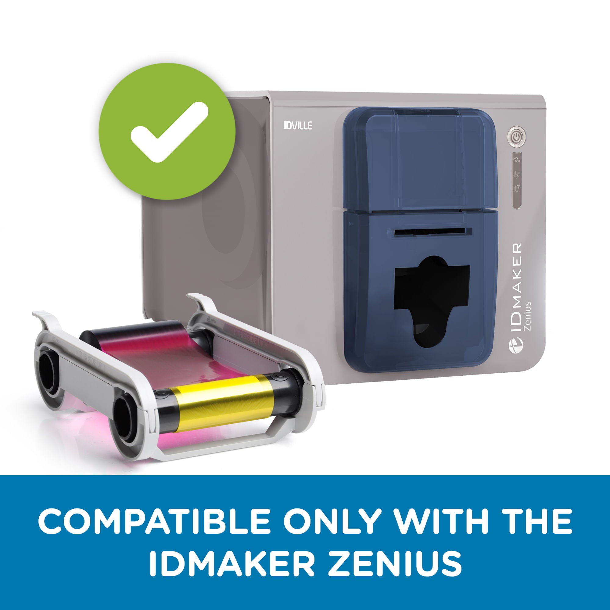 ID Maker® Primacy & Zenius - 200-Print YMCKO Printer Ribbon
