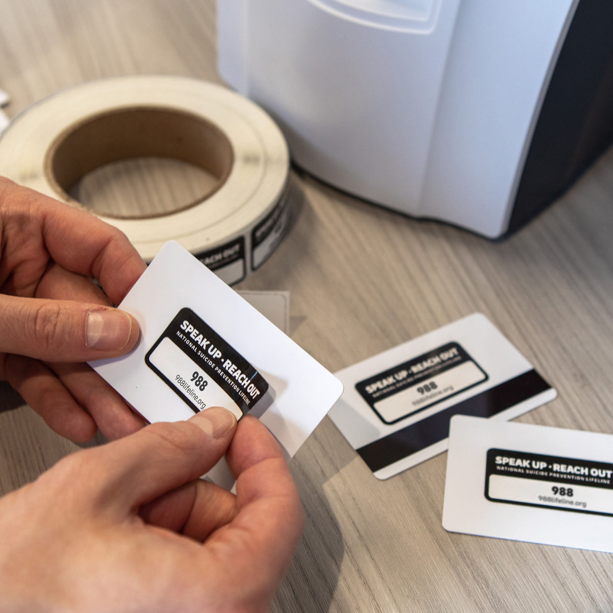 Suicide Prevention Stickers for ID Card