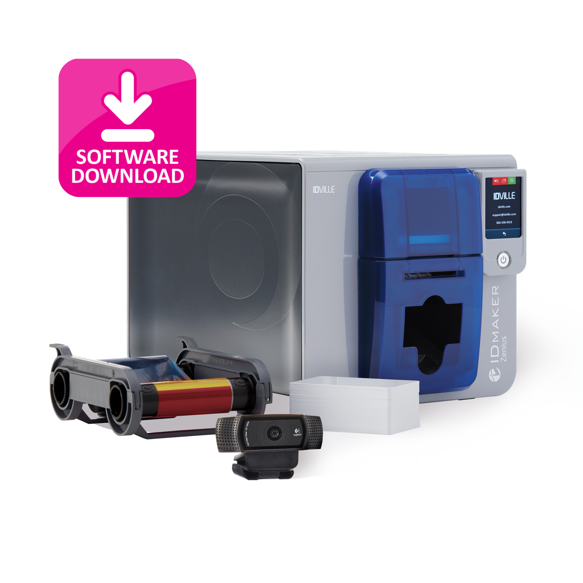 ID Maker® Zenius Touch ID Card Printer System