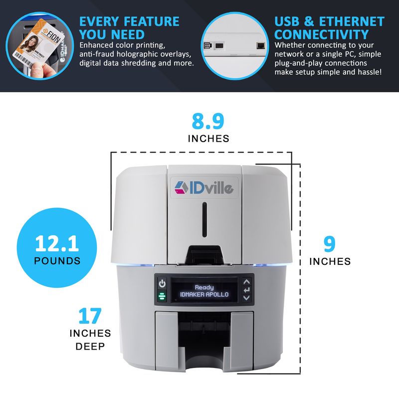 ID Maker Apollo 1-Sided Specs