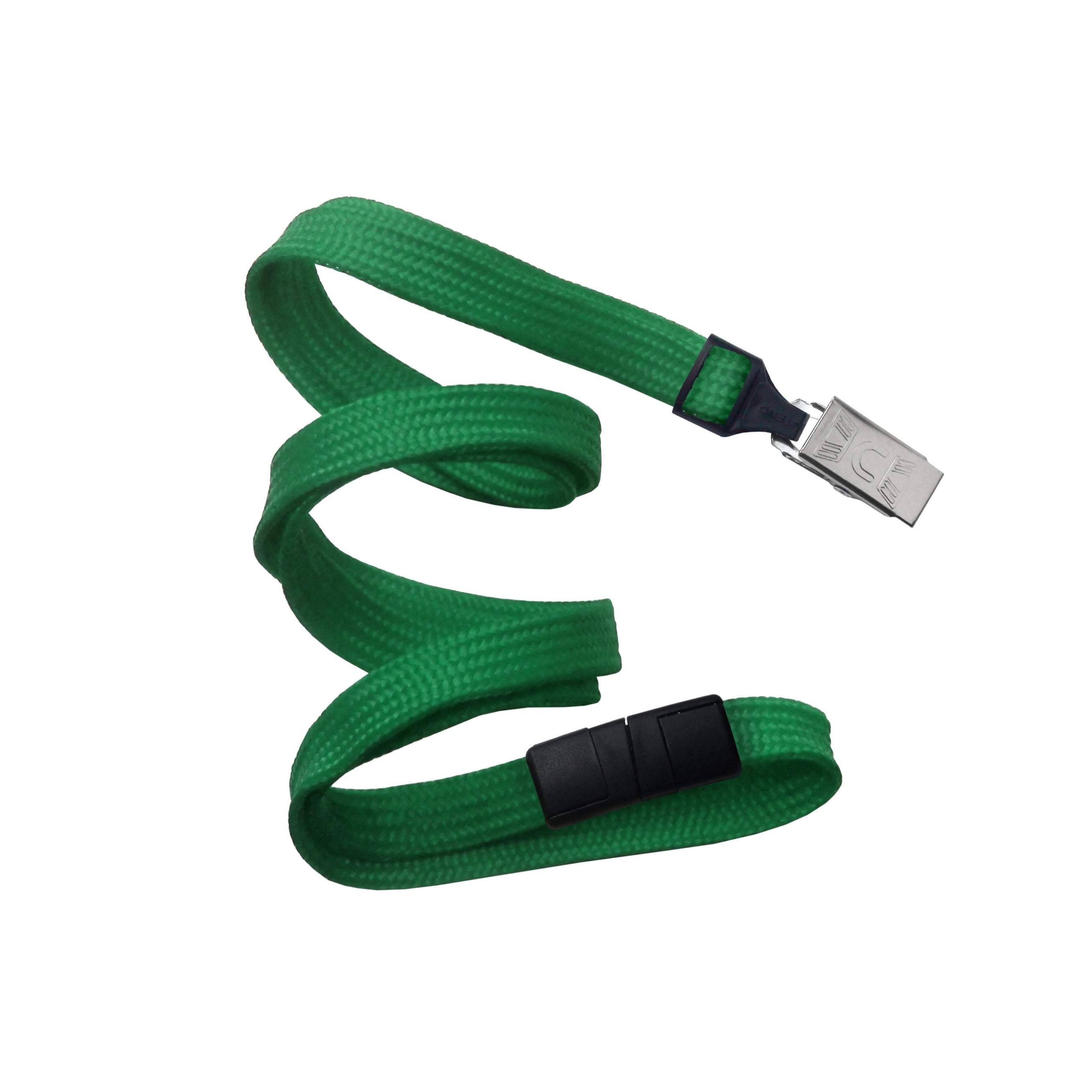Blank Flat Woven Lanyards with Breakaway Release