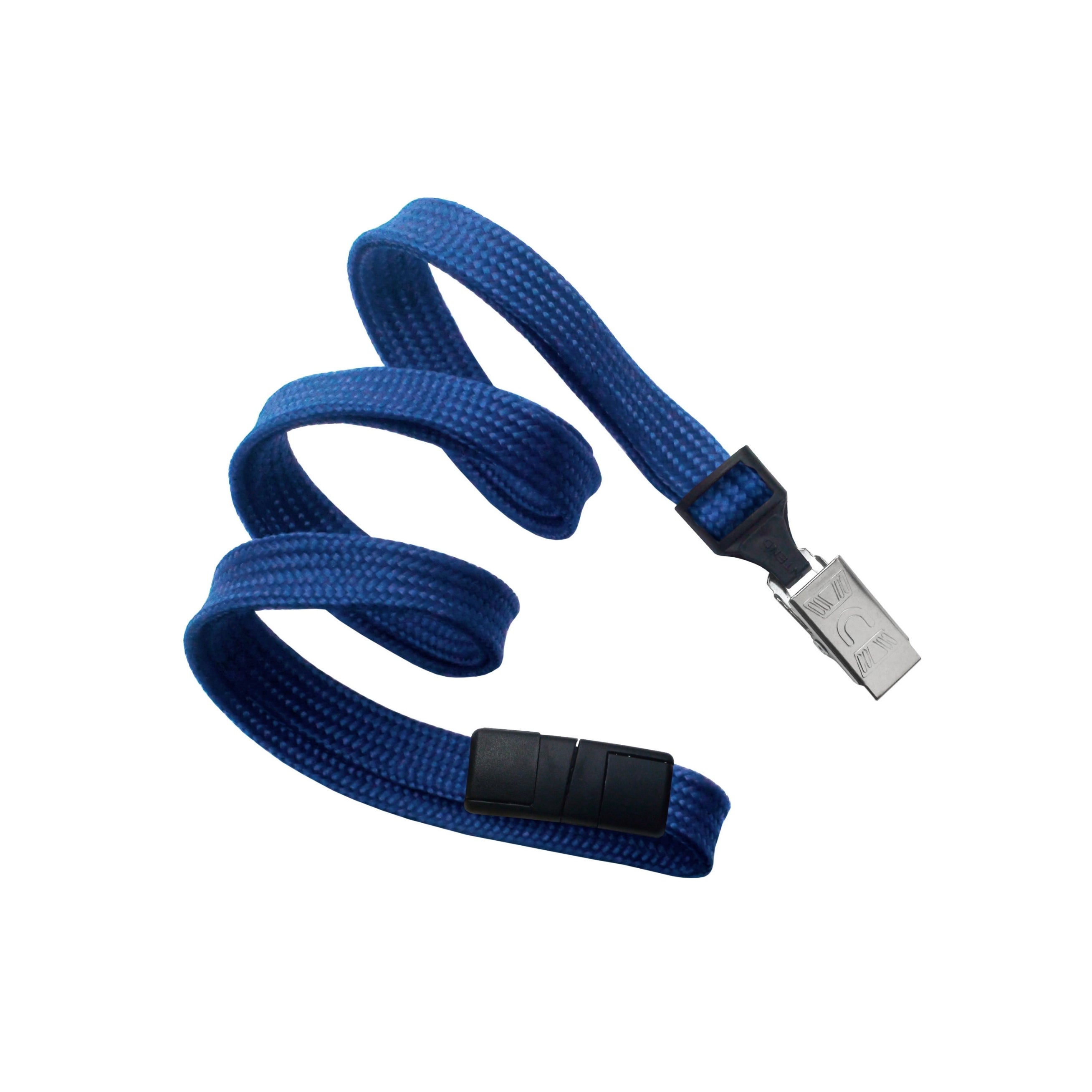 Blank Flat Woven Lanyards with Breakaway Release