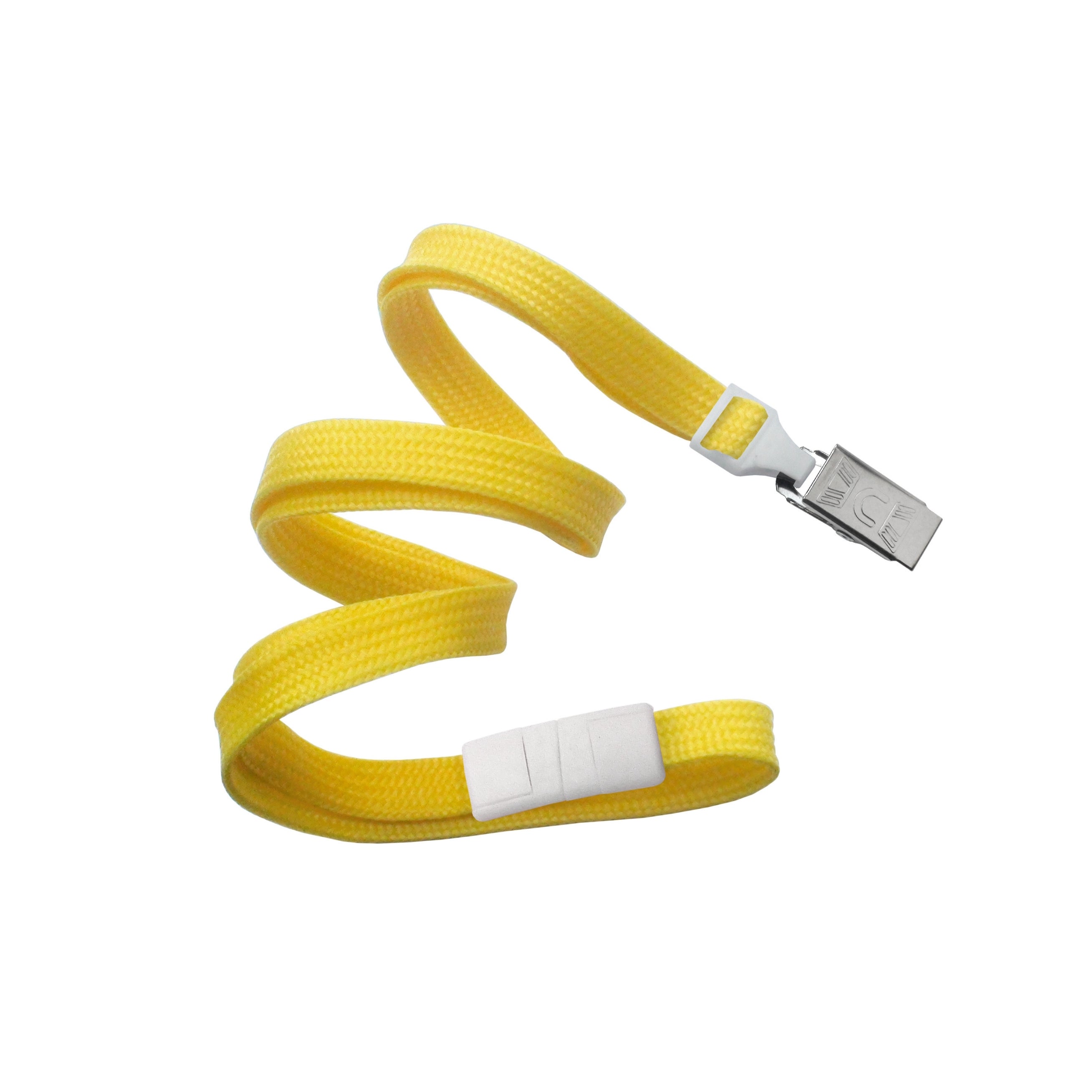 Blank Flat Woven Lanyards with Breakaway Release