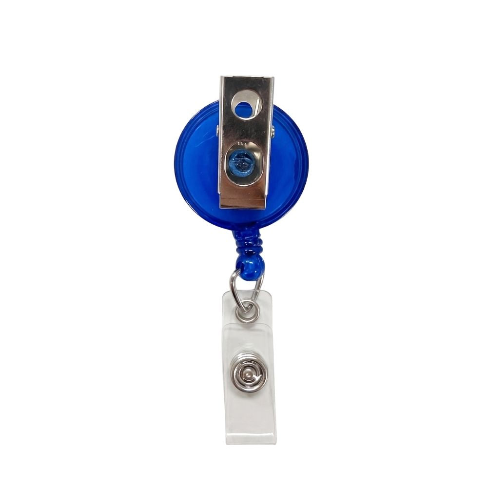 Round Translucent ID Badge Reel