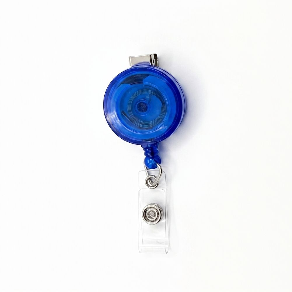 Round Translucent ID Badge Reel