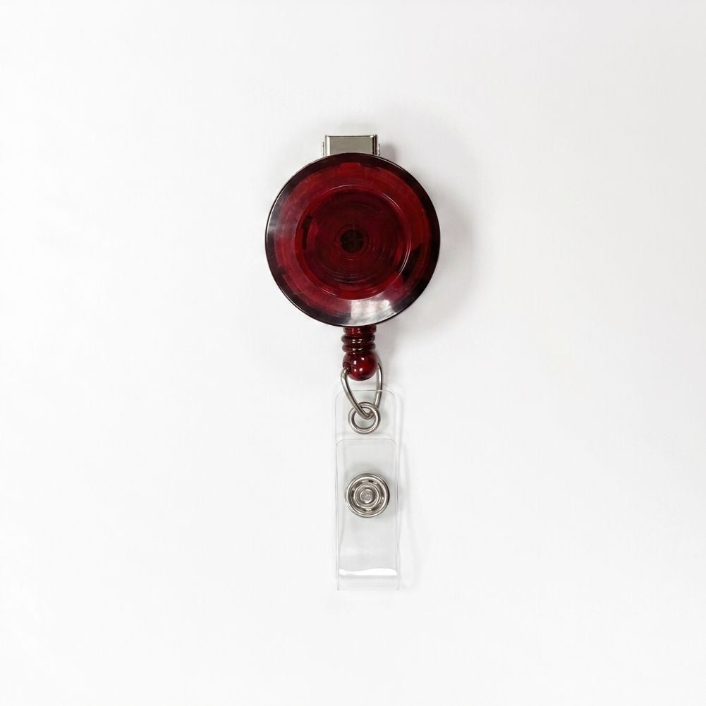 Round Translucent ID Badge Reel