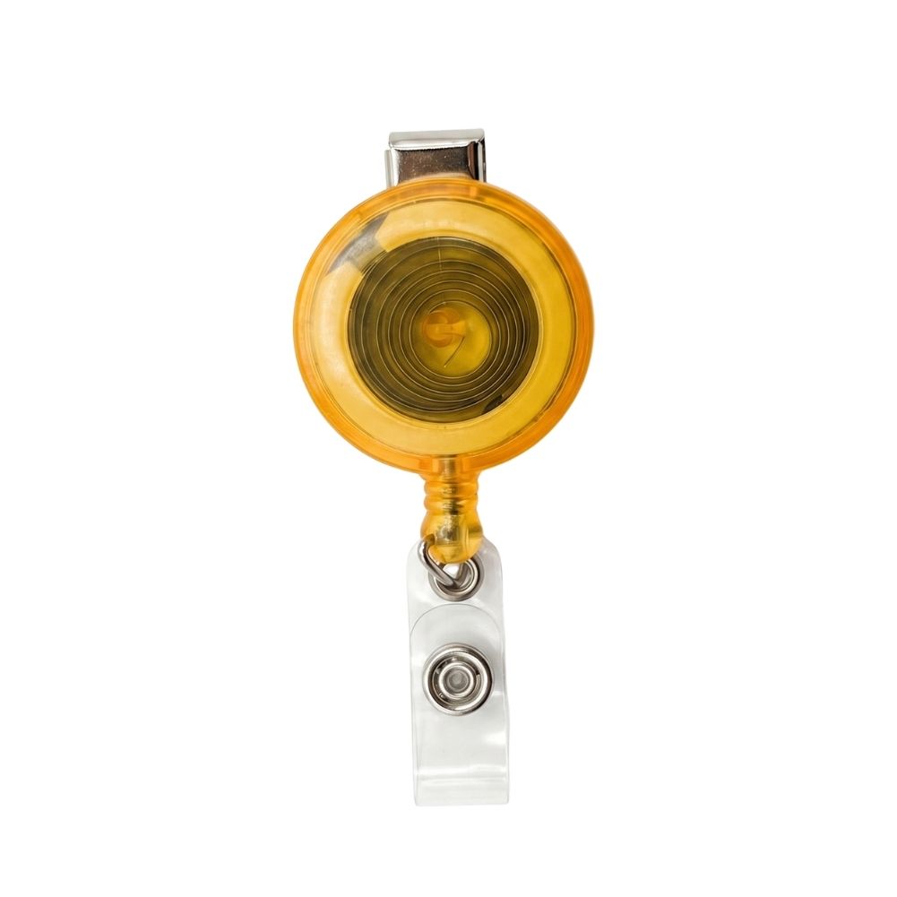 Round Translucent ID Badge Reel