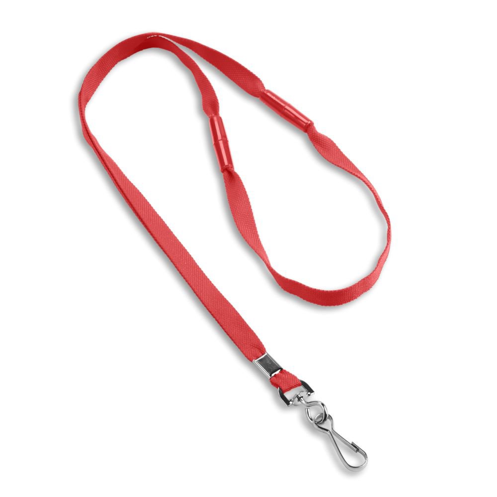 Two-Way Breakaway Blank Lanyard - 25 Pack - Red