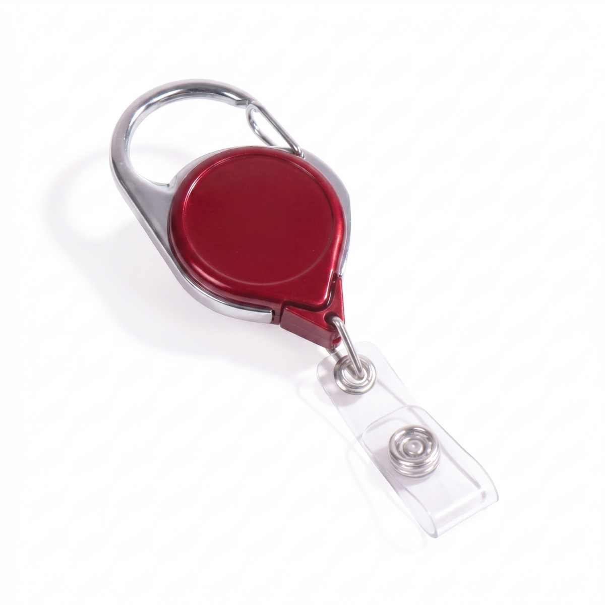 Carabiner ID Badge Reel with Belt Clip