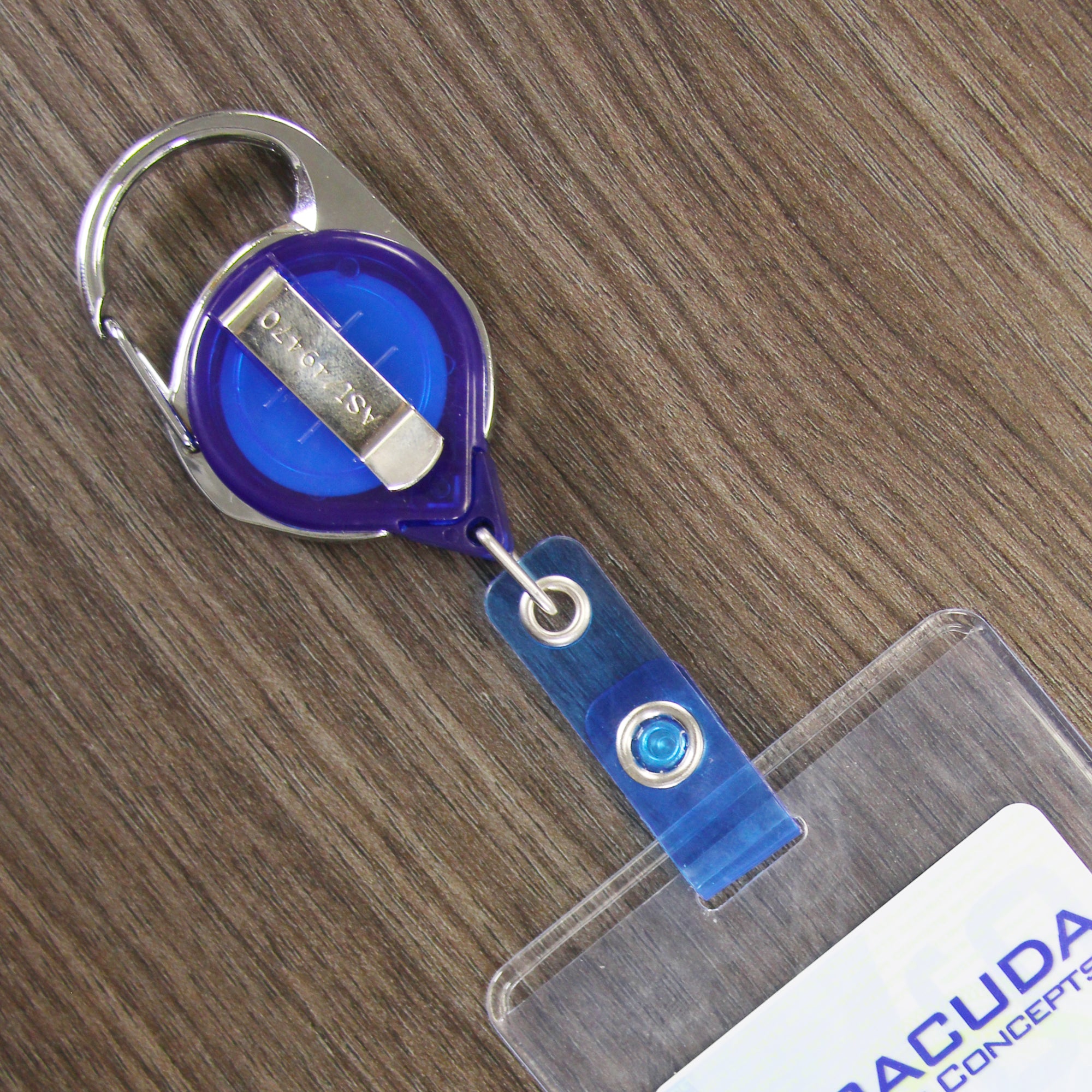 Carabiner ID Badge Reel with Slide Clip