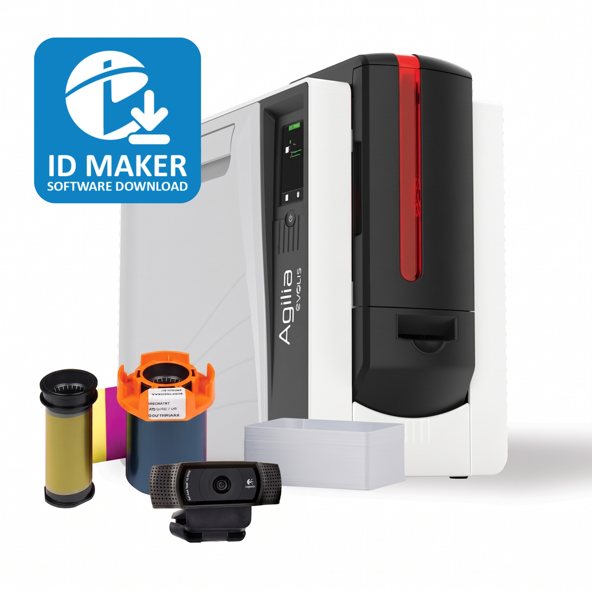Evolis Agilia ID Card Printer System
