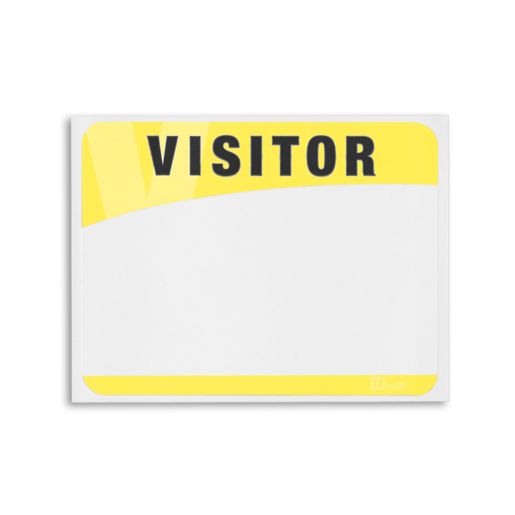 Blank Adhesive Name Tag Visitor Labels