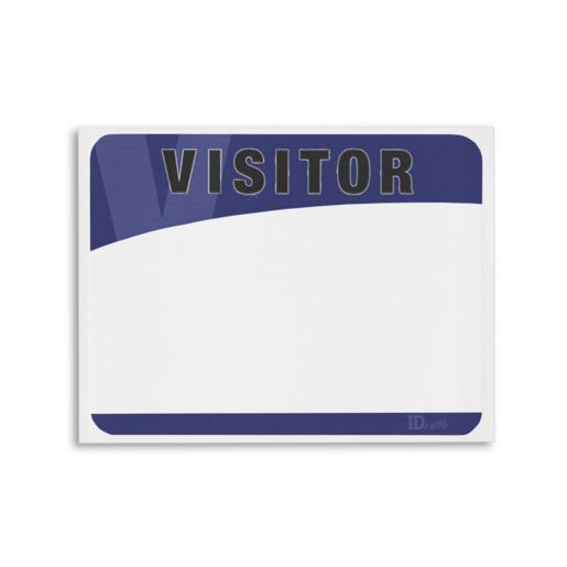 Blank Adhesive Name Tag Visitor Labels