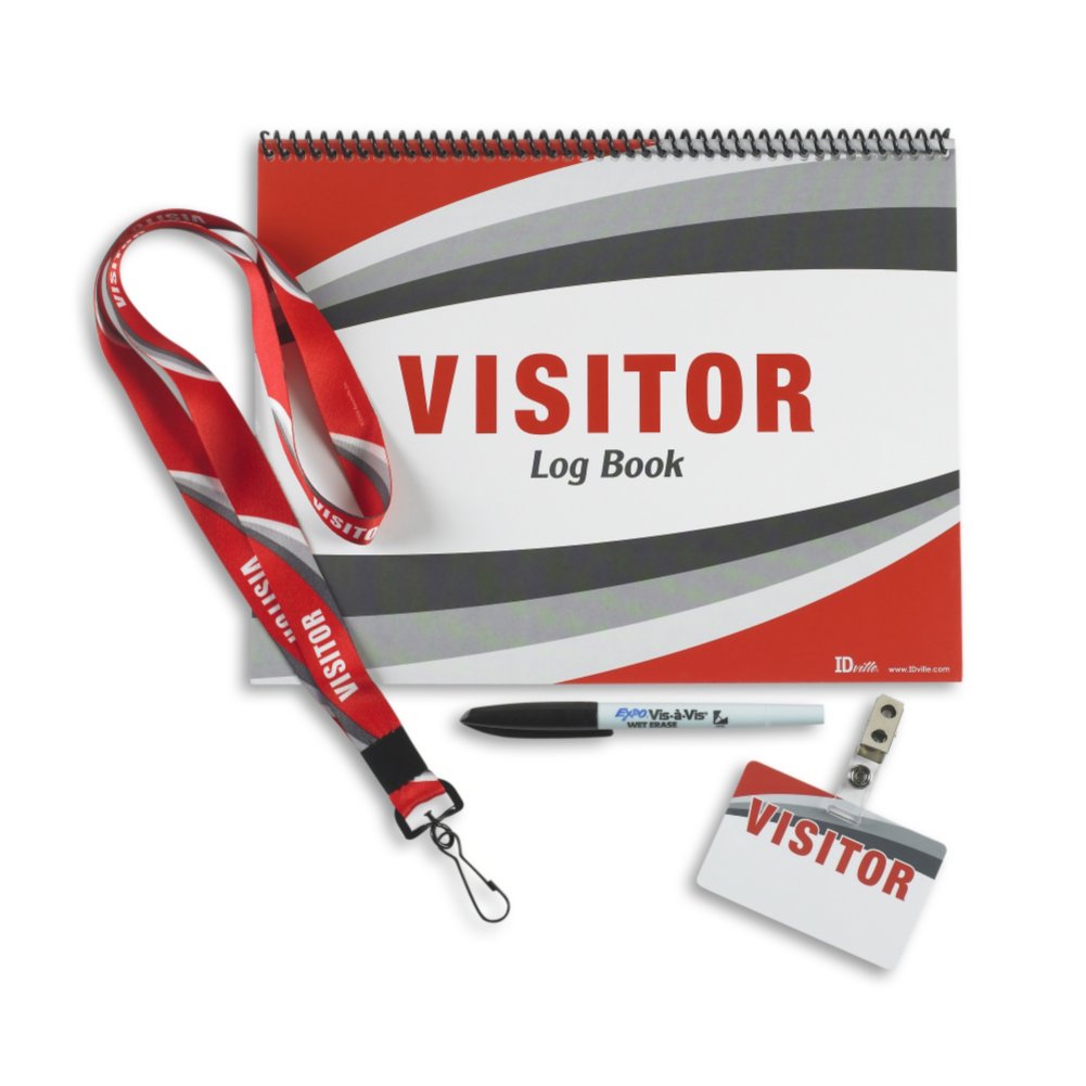 Visitor Login Book and Badge Supreme Bundle #41040