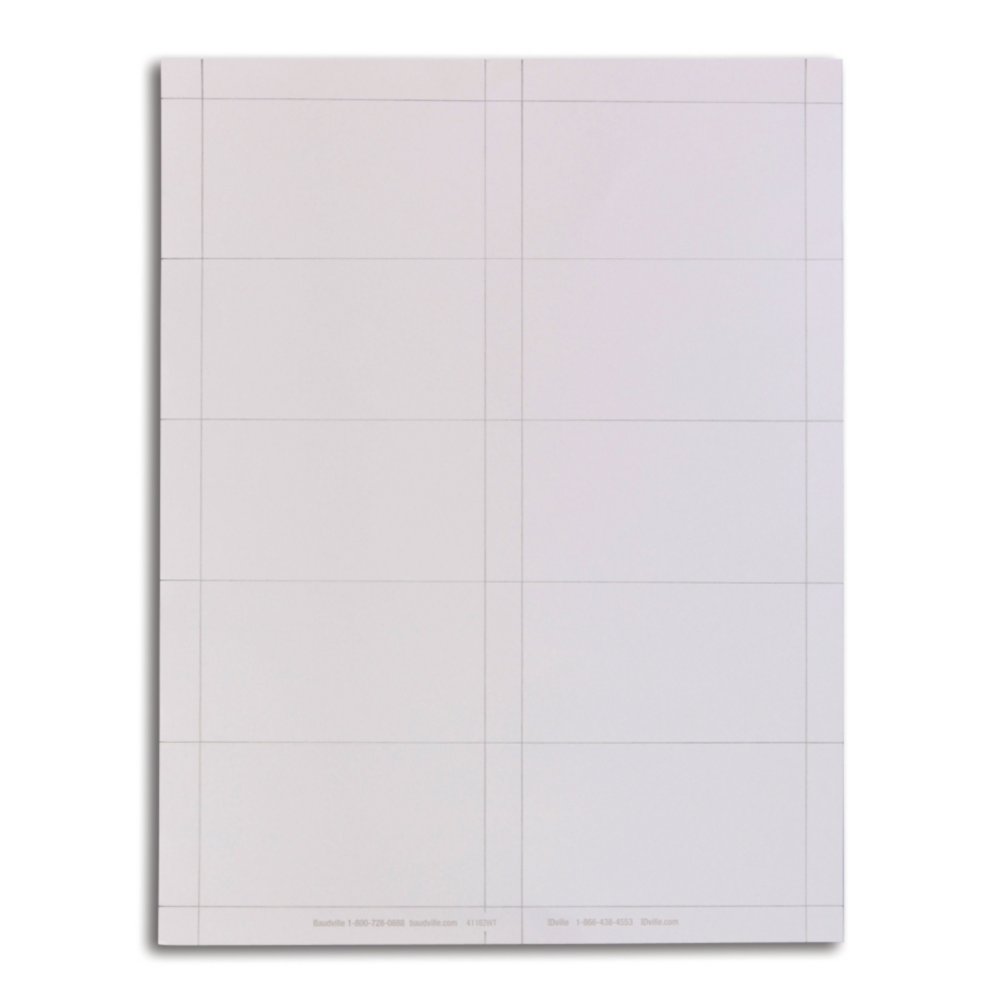 Business Card Blank White Badge Stock - White
