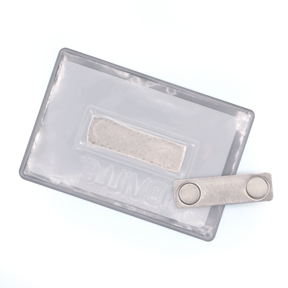 Vinyl Magnetic Badge Holder Credit Card Sized - 25 Pack - back view