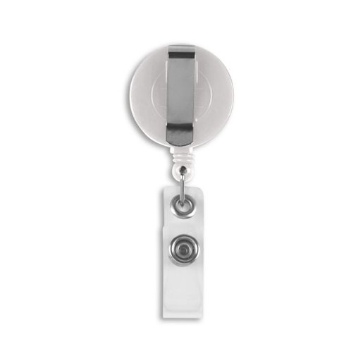 Round Solid Color Badge Reels  - 25 Pack - back view