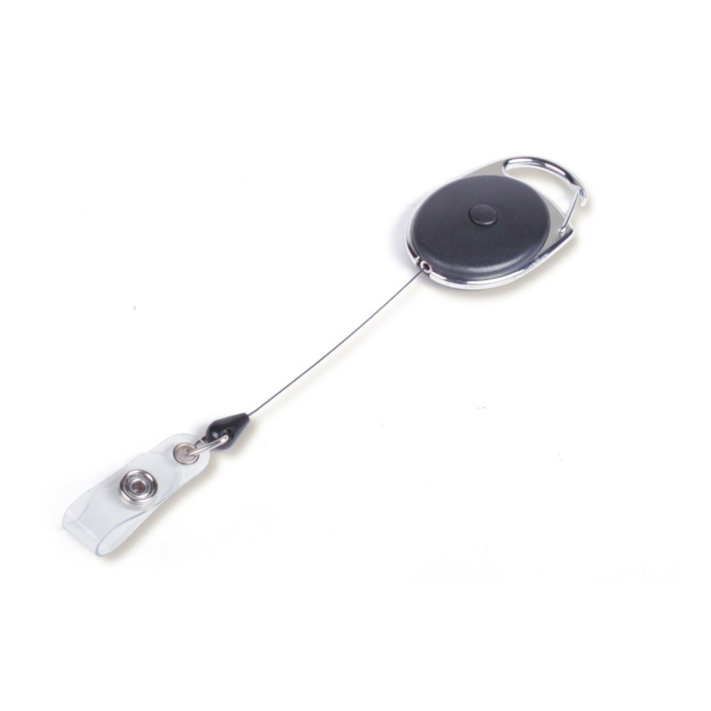 Carabiner Badge Reel with Safety Stopper - 25 Pack - extended view
