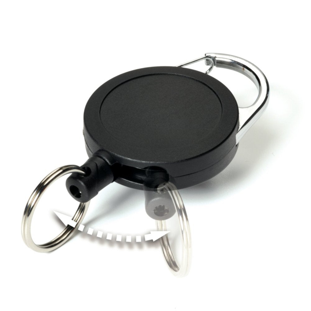 Heavy-Duty Badge Reel with Locking Cord - 10 Pack - extended view