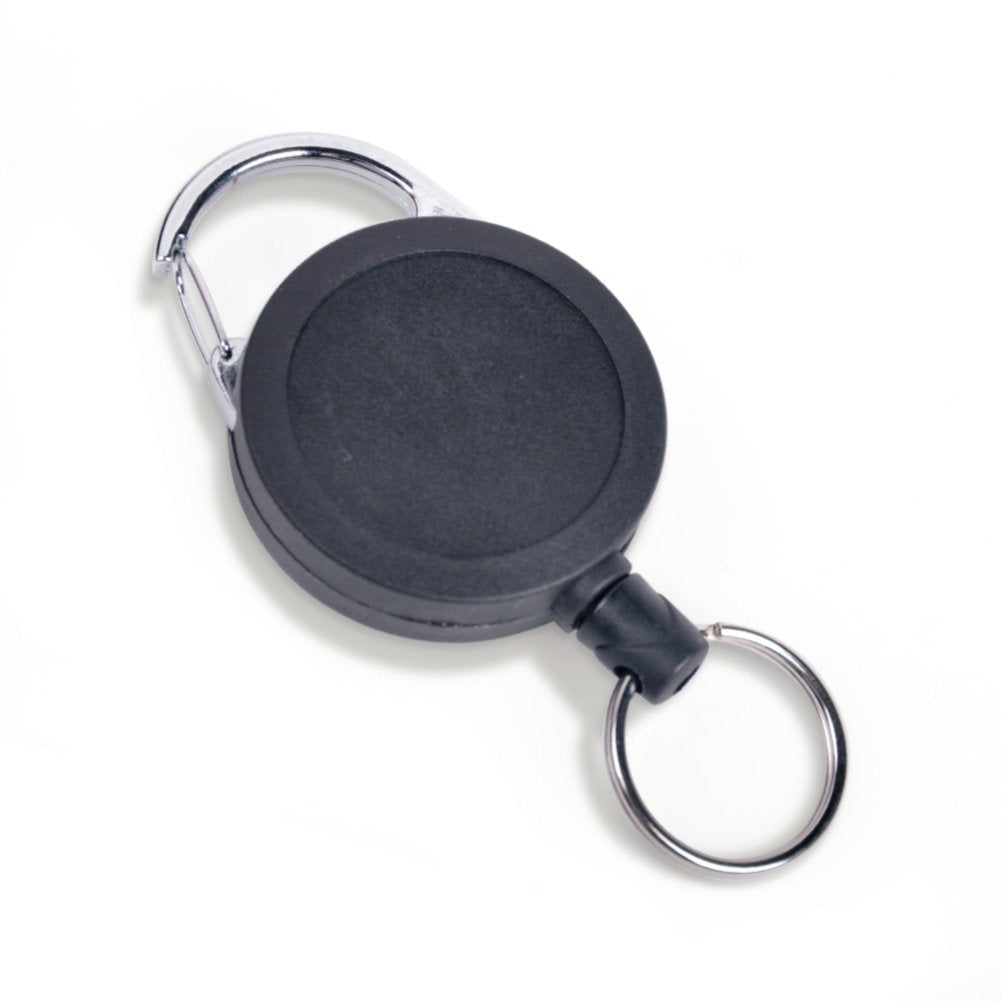 Heavy-Duty Badge Reel with Locking Cord - 10 Pack