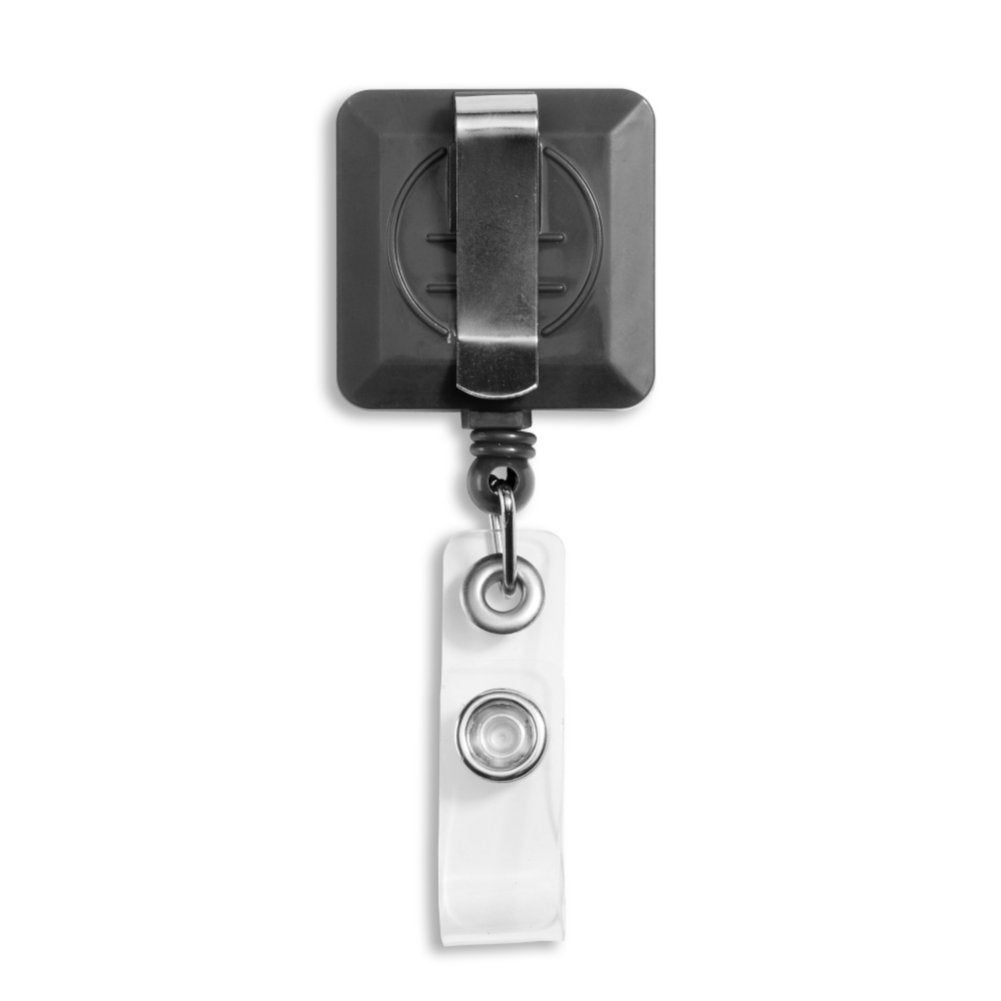 Square Shaped Badge Reels - 25 Pack - back view